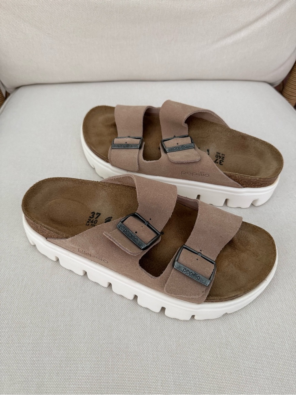 Papillio by Birkenstock Arizona Chunky Platform Sandals EU 37 US 6-6.5 - Picture 3 of 6
